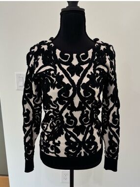 Elegant Black and White Sweater